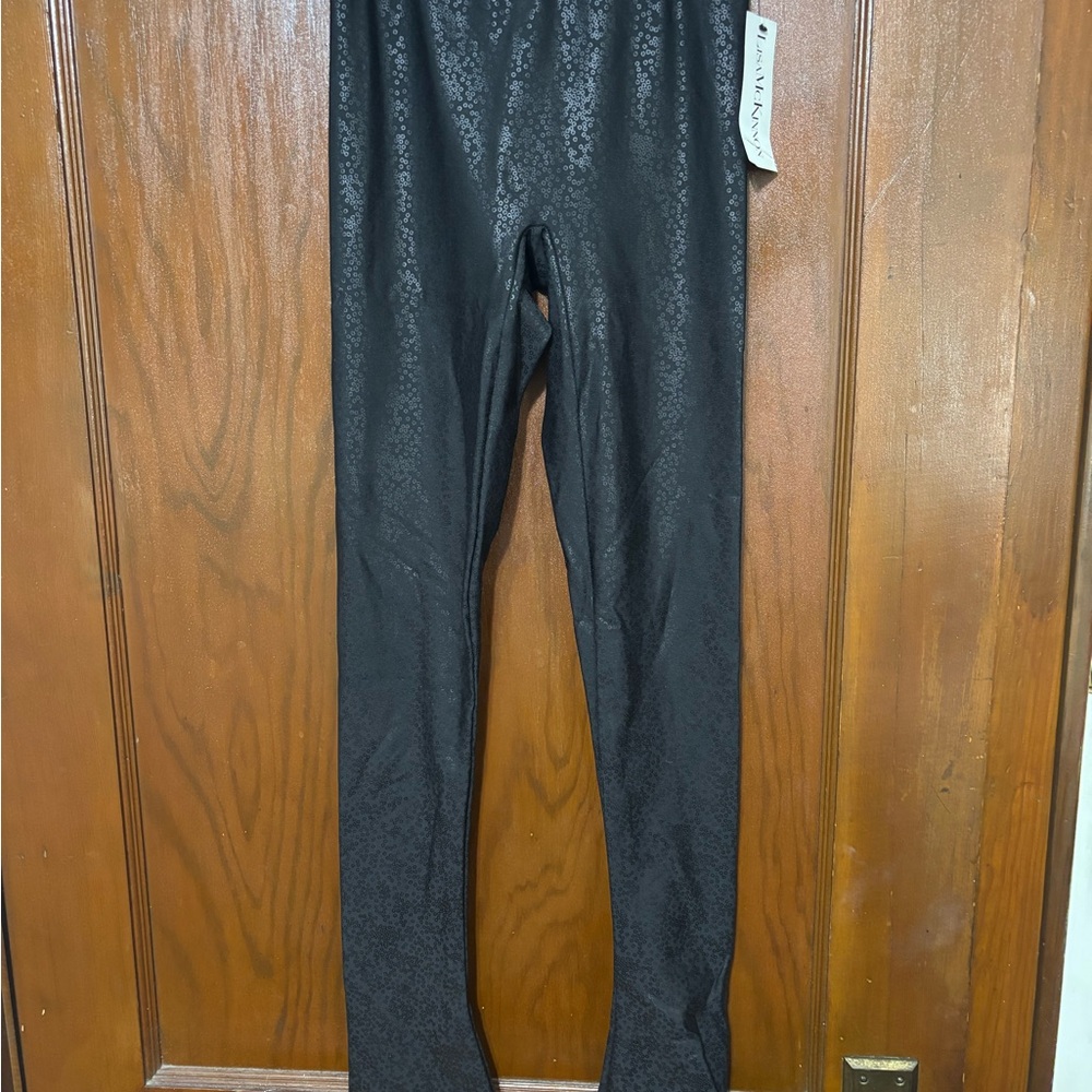 Lisa McKinnon Figure Skating Black Patterned Leggings